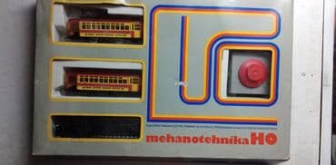 trotineti za devojčice: Mehano elektricni tramvaj HO,kompletan sa zutim odlicnim sinama sa 24 — 1