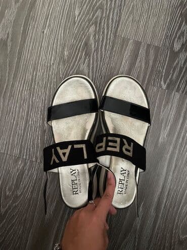 bež čizme od brušene kože: Sandals, Replay, 38.5 — 2