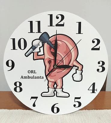 lezajevi forma ideale: Zidni satovi sa štampom po želji - Okrugli zidni satovi sa jasnim — 3