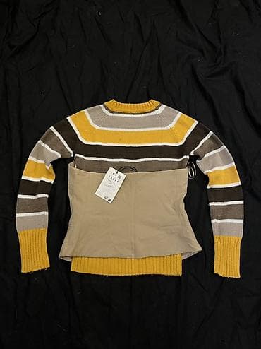 setovi: Džemper sa prugama + bež prsluk/mini sako (2 u 1 set) - Gornji deo — 1
