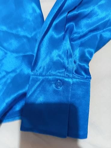 kosulja sl: PRIMARK košulja – satenski sjaj, tirkizno/plava - Brend: Primark - — 5