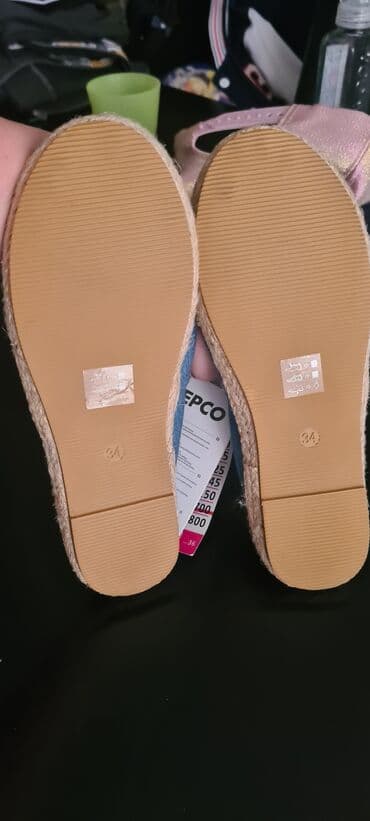 srebrne cipele: Espadrilles, Size - 34 — 4