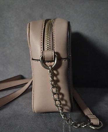 zenske torbe sinsay: Bež ženska crossbody torbica sa štepom i zlatnim detaljima *Torbica — 3