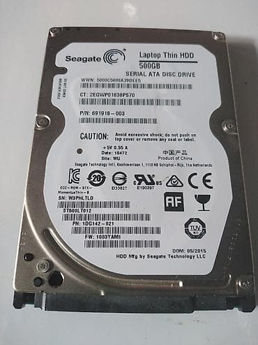 Seagate - 500 GB - 100% 100% Format je predviđen za laptopove ali