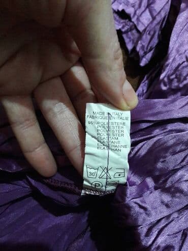 kaftan haljine za plazu new yorker: M (EU 38), Satin, Single-colored, color - Purple — 5