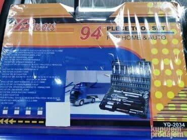 alat za kozu: 94 delni alat za automehanicare sa kutijom

4899 dinara — 1