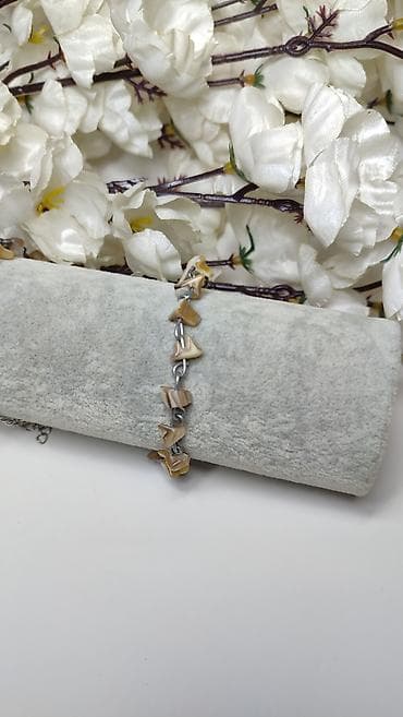 ps nakit narukvice: Narukvica sa prirodnim kamenčićima - Dizajn: lančana narukvica sa — 3