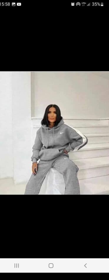 plisani kompleti: Nike, Jednobojni, bоја - Crna — 4