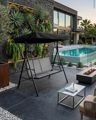 Ljuljaška sa tendom,moderan dizajn za dvorište/terasu sa čeličnim