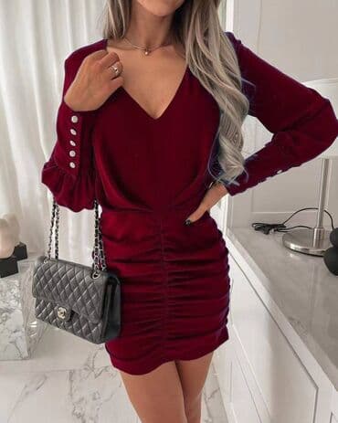 brankodex prodavnica odeće београд слике: 7Arrows M, bоја - Crvena, Koktel, klub, Dugih rukava — 6