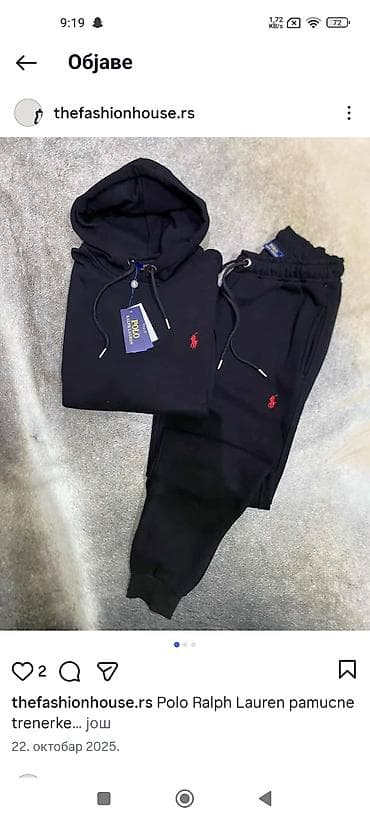 Muška odeća: Trenerka Ralph Lauren, bоја - Crna — 2