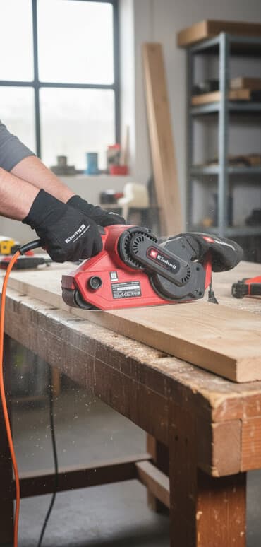 Prodaja seta električnih alata: 1) Traka brusilica Einhell TC-BS 8038