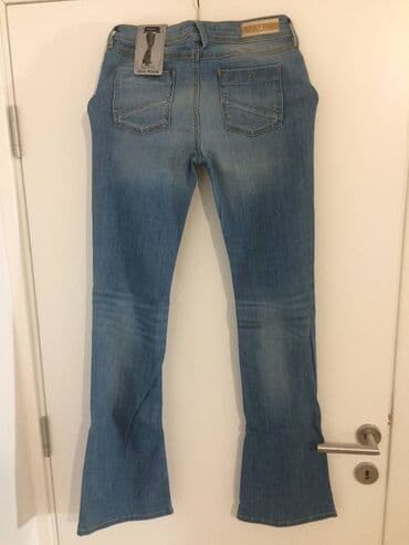 pocepane pantalone: Farmerke - NOVE sa etiketom br 38 Zvoncare- LASTEKS Sirina — 3