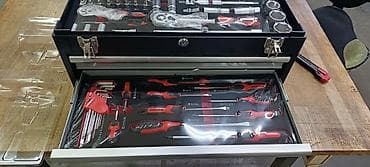 elektricna raspa za smirglanje: Komplet alata u metalnoj kutiji sa fiokama - Robusna metalna kutija — 2