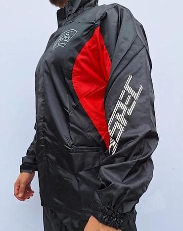 hugo odelo: Dvodelno kišno odelo u crno-crvenoj kombinaciji, dizajnirano za — 7