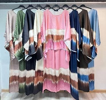 lagane pantalone: Damski komplet:tunika širokog kroja i pantalone širokih nogavica. - — 4