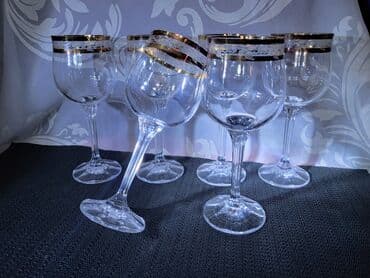 swarovski case za vino cena: Case kristal za vino Bohemija,rucni rad 60te.god. Case kristal,rucna — 3