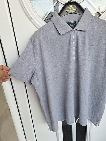 muska jakna s: Majica s kragnicom (polo), XXL - Boja: svetlosiva melange - Kroj — 3