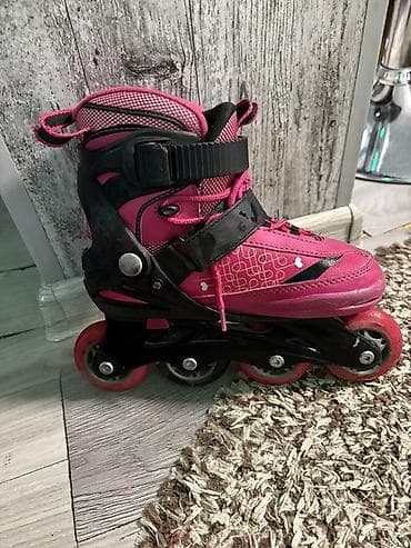 Bicikli: Rolerke na četiri točka – roza/crne Prelepi bez ostecenja - Tip — 3