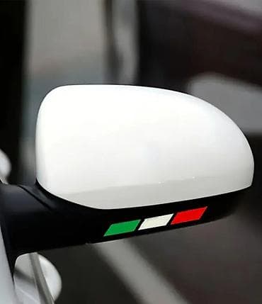 kompresor sa dve glave: Ukrasni set nalepnica – Italijanska zastava (trikolore) za moto/auto — 7