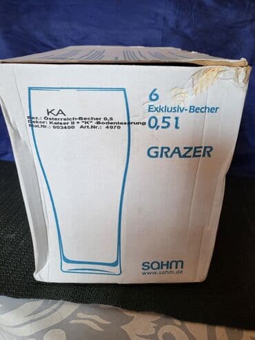 case za zestoko pice: Case nove,vintaz Kaiser za pivo. Case komada 6 u ceni — 2