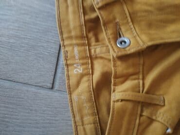crvene kozne pantalone: XS (EU 34) — 3