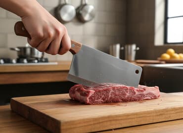 silikonske podloge za testo: Kuhinjska sekira/tesak „feng & feng“ - Velika oštrica od — 1