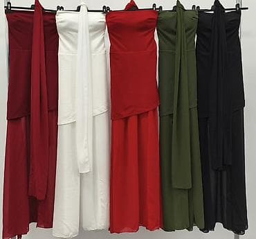 odeca za more: ✨Elegantna duga večernja haljina sa visokim šlicem i efektom — 7