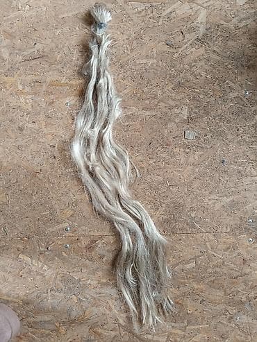 Perike i klipse: Prodajem rep,prelepe boje,plavo - sivi,dugačak 100 cm(imate slike — 10