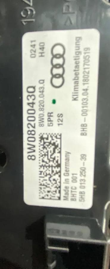 2q0 965 567 a: AUDI A4 B9 16-20 KLIMATRONIK 8W0820043Q | Audi vagen delovi ZEMUN — 3