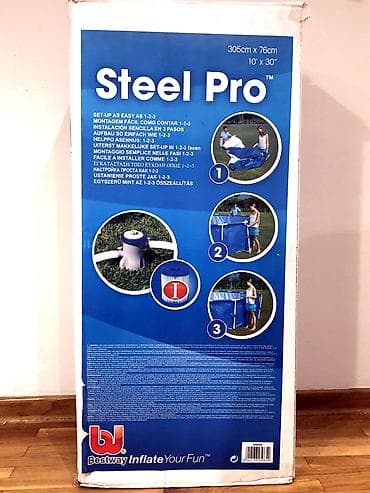 veliki bazen: Bazen Bestway Steel Pro 305x76cm sa metalnim okvirom i pumpom za — 2