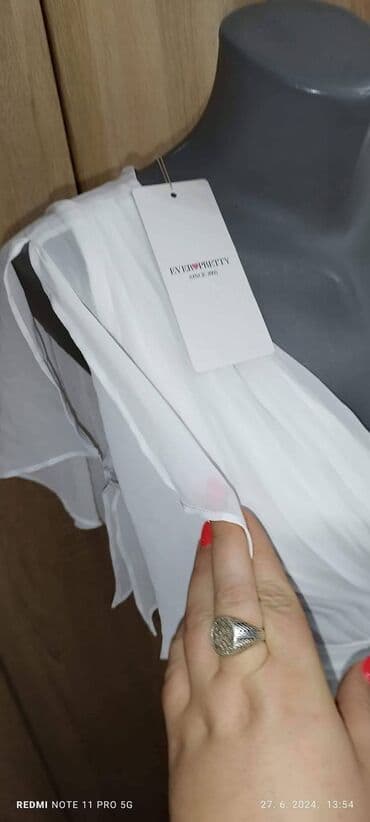 svecane pantalone i tunike: 2XL (EU 44), color - White, Evening, Short sleeves — 7