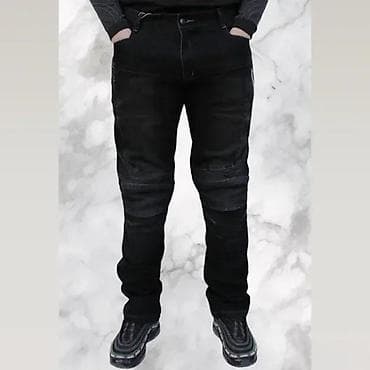 Men's Clothing: Crne muške farmerke sa modernim dizajnom, idealne za svakodnevno — 1