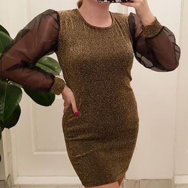 c a haljine 2022: M (EU 38), Cocktail, Long sleeves — 1