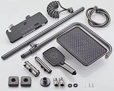 Home Decor: Komplet tuš sistema – moderan set sa kvadratnom kišnom glavom - — 1