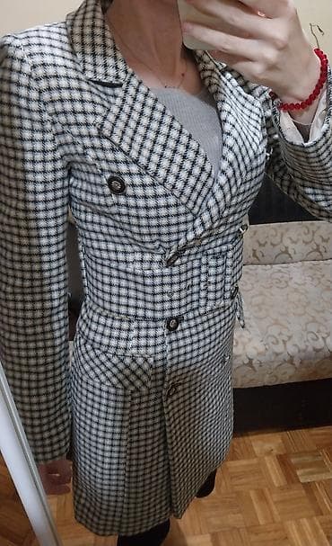 ugg 36,5: SOBE Ženski kaputic S – pepito dezen, dvoredni kroj, tanji model. - — 4