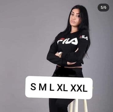 blondy plisane trenerke: Fila, S, Print, Single-colored — 2