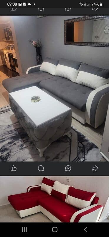 metalne ugaone garniture: Garniture čest 270× 180 zicano jezgro razvlace se za spavanje — 29