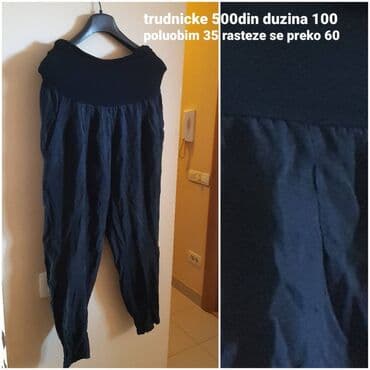 trudničke pantalone: S (EU 36), Spušteni struk, Drugi kroj pantalona — 2