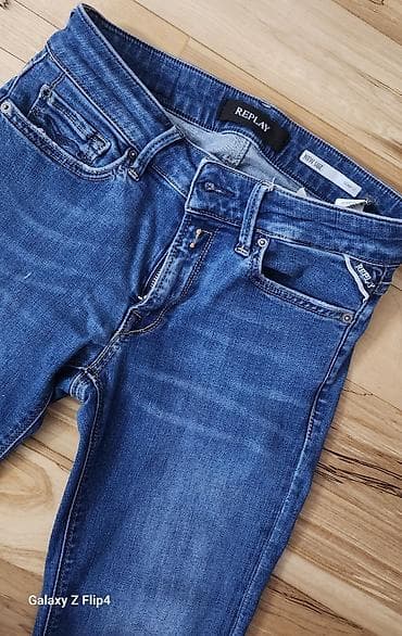 replay patike zenske: REPLAY ženske farmerke – model New Luz (Skinny Fit) - Klasičan plavi — 4