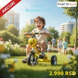 otkup gramofonskih ploča cena: Tricikl Bubamara – dečiji tricikl sa motivom bubamare - Dizajniran za — 6