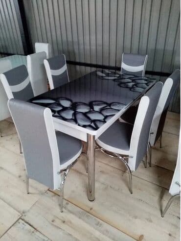 lidl set stocica: Novi trpezariski kompleti stola i 6 stolica 230e dimenzije stola 130 — 8
