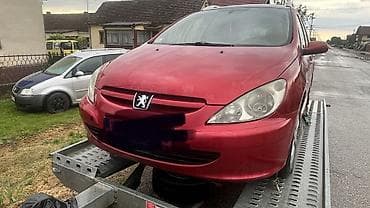 sedista za automobile: Delovi za Peugeot 307 u EQKD crvenoj biji — 2