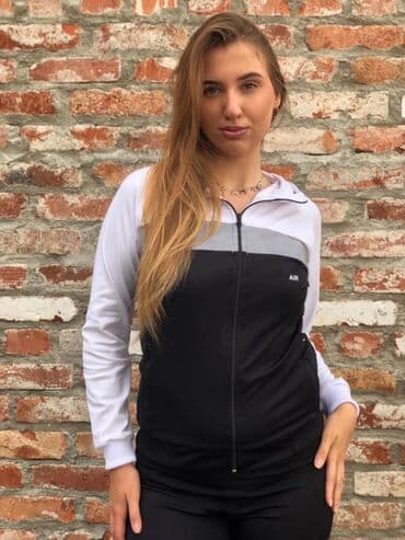 tek flis trenerka: Nike, M (EU 38), Single-colored, color - Black — 6