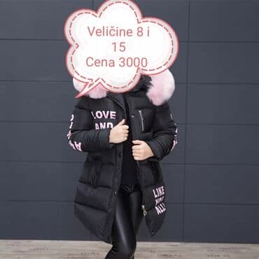 alexander mcqueen crne patike: Dečja zimska jakna – crna, sa kapuljačom i velikim ružičastim krznom — 1