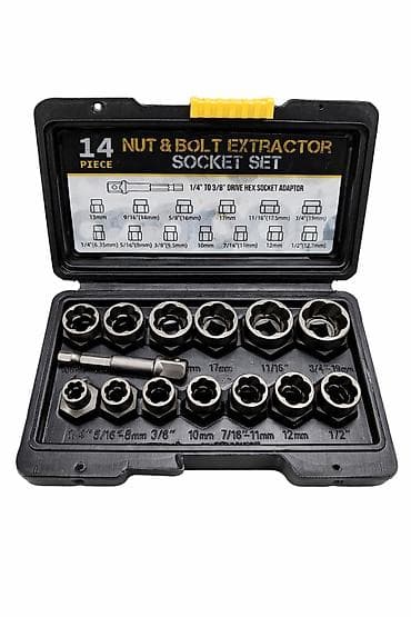 Set za vađenje oštećenih šrafova i matica – 14 delova - Specijalne