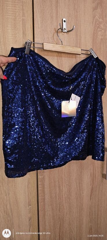 kaftan haljine za plazu new yorker: 8XL (EU 56), Mini, color - Blue — 1
