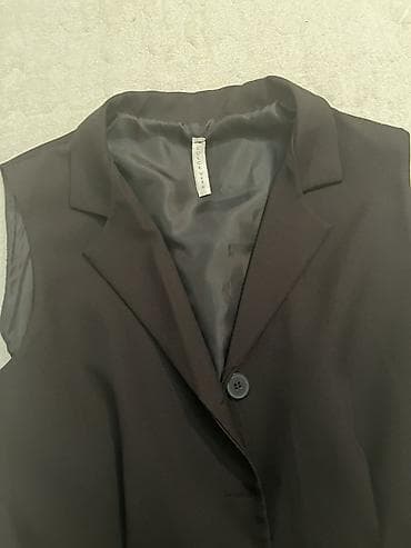 marella haljine: Crna bezrukavna sako-haljina/duži prsluk Dolce Vita - Klasična crna — 4