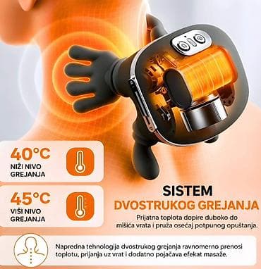 usb punjac za motor: Masazer za vrat, ledja Bionički masažer za vrat i ramena koji koristi — 3