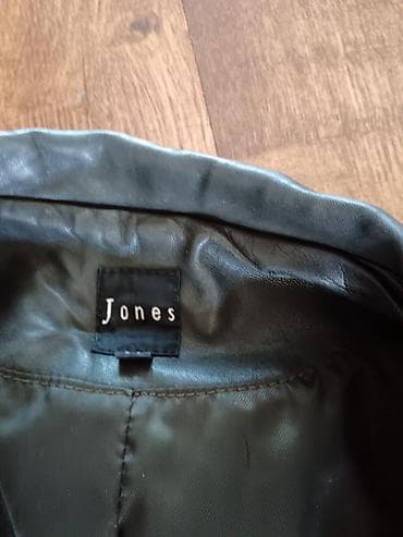 Kožni sako Jones –tamno zelena - Model: klasični sako od kože sa